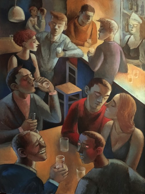 Juliusz LEWANDOWSKI /MARTWY/ (ur. 1977), Scena barowa, 2026
