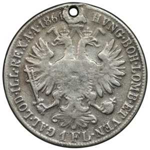 Austria, 1 floren 1864 (B), Kremnica