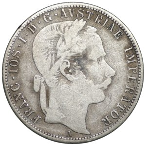 Austria, 1 florin, 1866 (A), Vienna