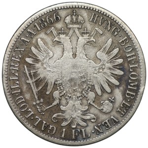 Austria, 1 florin, 1866 (A), Vienna