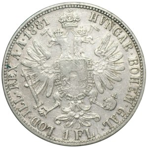 Austria, 1 floren 1881