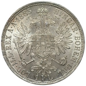 Austria, 1 florin, 1885