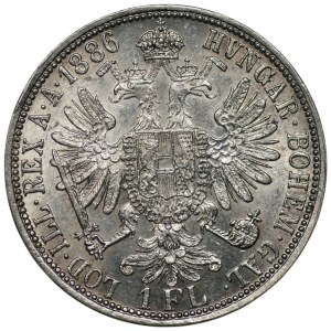 Austria, 1 florin, 1886