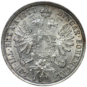 Austria, 1 florin, 1888