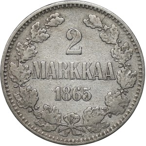 Finland, 2 marks, 1865