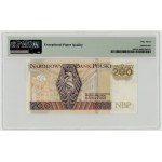 200 złotych 2015, niski numer seryjny BG 0000187, PMG 53 EPQ