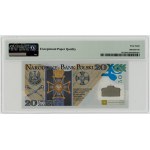 20 Złoty 2014, 100. Jahrestag der Gründung der Polnischen Legionen, niedrige Seriennummer LP 0000209, PMG 68 EPQ