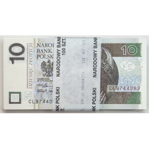10 zlotych 2025, CL transitional series, bank bundle