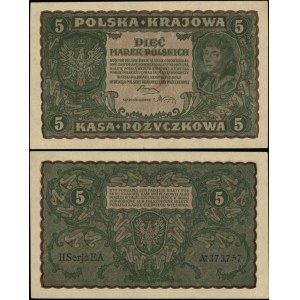 Polonia, 5 francobolli polacchi, 23 agosto 1919, II-AE