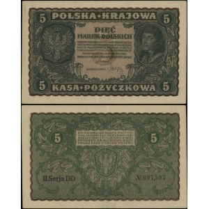 Poland, 5 Polish stamps, August 23, 1919, II-DD