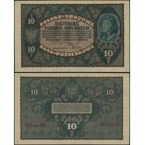 Pologne, 10 marks polonais, 23 août 1919, II-BZ