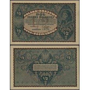 Poland, 1/2 Polish stamp, February 7, 1920