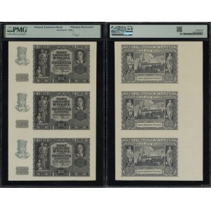 Poland, 3 x 20 zlotych, March 1, 1940, unfinished