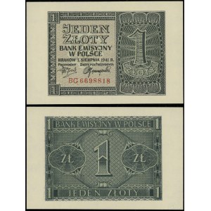 1 zloty, August 1, 1941, BC