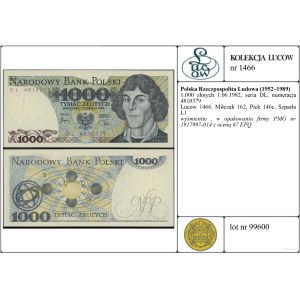 1,000 zloty, June 1, 1982, DL