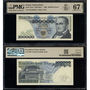 100,000 zlotys, February 1, 1990, AK