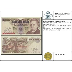 1 000 000 zlotých, 16. 11. 1993, B