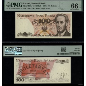 Poland, 100 zlotych, January 15, 1975, U