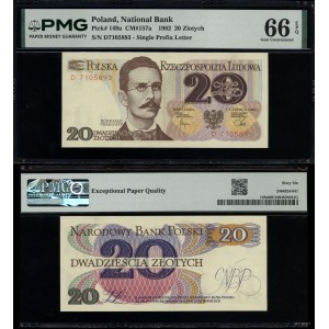 Poland, 20 zlotych, June 1, 1982, D