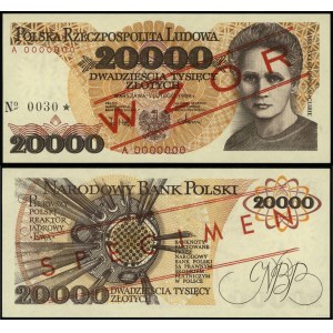 Poland, 20,000 zloty, February 1, 1989, A, TEMPLATE