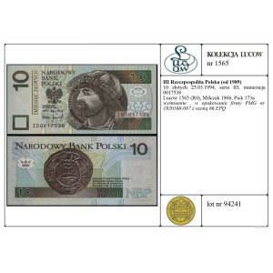 10 złotych, 25.03.1994, ID