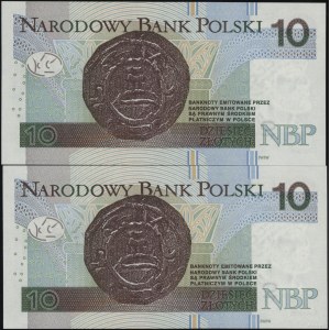 Poland, set of 2 x 10 zlotych coins from the transitional series, Jan. 30, 2025, CL