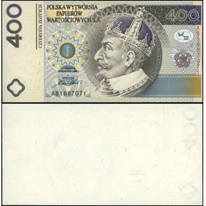 Poľsko, súprava: 2 x 400 zlotých v emisnej brožúre, 24. 12. 1996