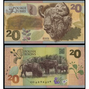 Poland, PWPW test banknote - 20 units - Polish Bison, undated (2018)