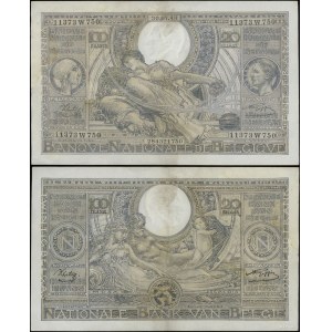 Belgium, 100 francs, July 30, 1943
