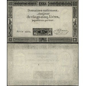 France, 25-livre note, June 6, 1973