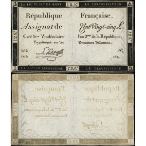 France, 125-livre assignat, (1793)