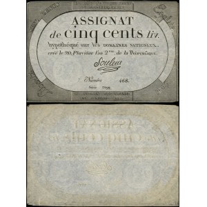 France, 500-livre assignat, (1794)