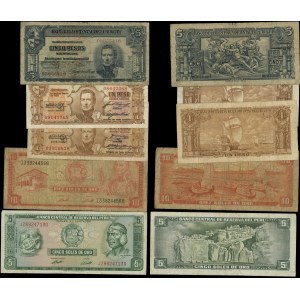 a set of various banknotes, a set of 20 banknotes from South and North America, 1939–1998