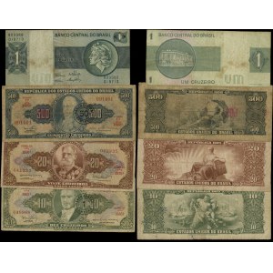 a set of various banknotes, a set of 20 banknotes from South and North America, 1939–1998