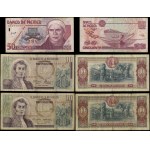 a set of various banknotes, a set of 20 banknotes from South and North America, 1939–1998