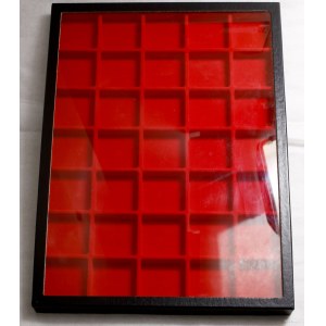 numismatic accessories, coin and badge display case