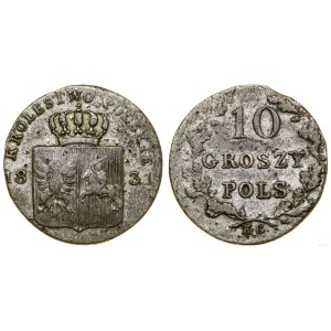 Poland, 10 groszy, 1831, Warsaw