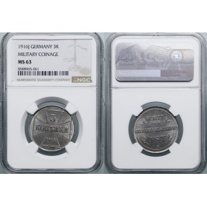 Polen, 3 Kopeken, 1916 J, Hamburg