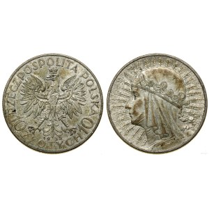 Polsko, 10 zlotých, 1933, Varšava