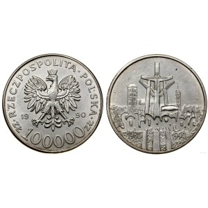 Polska, 100.000 złotych, 1990, USA