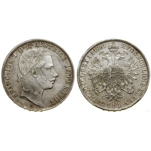 Austria, 1 florin, 1861 A, Vienna