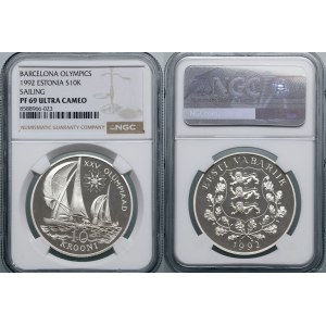Estonia, 10 kroons, 1992