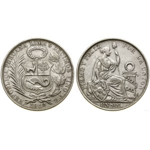 Peru, 1 sol, 1916, Lima