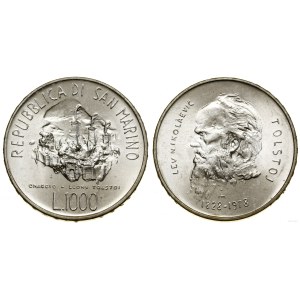 San Marino, 1,000 lire, 1978, Rome