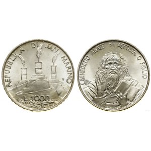 San Marino, 1,000 lire, 1980, Rome