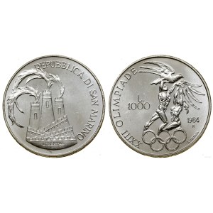 San Marino, 1 000 lír, 1984, Rím