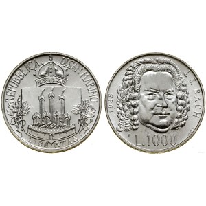 Saint-Marin, 1 000 lires, 1985, Rome