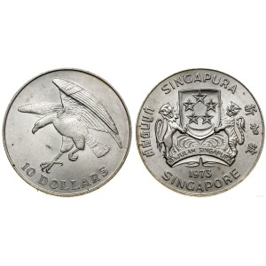 Singapur, 10 dolarów, 1973