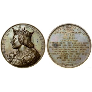 Francja, medal z serii władcy Francji - Ludwik X Kłótliwy