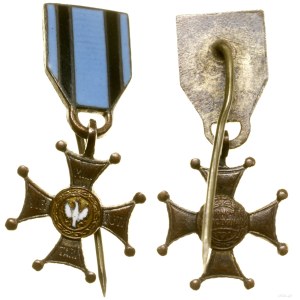 Poland, Silver Cross of the Order of Virtuti Militari (miniature)